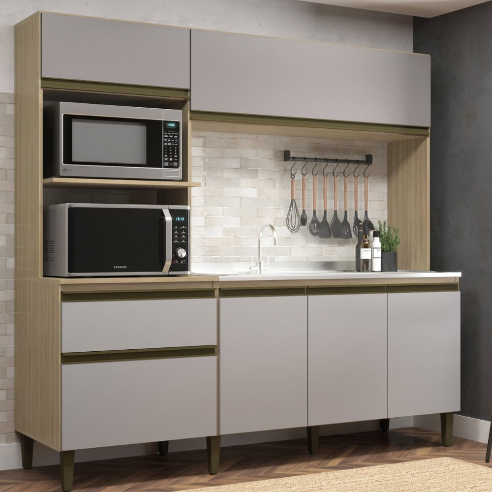 Cozinha Compacta 6 Portas 1 Gaveta Vitoria J Carvalho