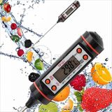Termômetro Culinário Cozinha Digital Com Espeto Alimentos E Líquidos Mede -50c A +300c