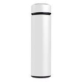 Garrafa Térmica Inteligente De Inox 500ml Tampa C/sensor De Temperatura Led Água Café Chá Branco