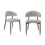 Cadeira Bless Fixa Com 4 Pés 55 X 52,5 X 77,5 Cm Com 2 Unidades Off White/preto
