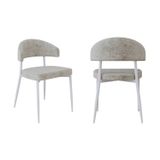 Cadeira Bless Fixa Com 4 Pés 55 X 52,5 X 77,5 Cm Com 2 Unidades Off White/branco