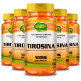 Kit 5 Tirosina Unilife 60 Cápsulas 470mg