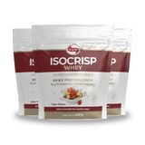 Kit 3 Isocrisp Whey Protein Crisp Vitafor Pouch 240g Neutro