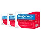 Kit 3 Colágeno Verisol + Q10 Maxinutri 30 Sachês Frutas Vermelhas