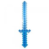 Brinquedo Espada Pixel Minecraft 58cm Som E Luz Azul N21
