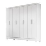 Guarda Roupa Grande De Casal 236x212cm Diplomata Moval Branco