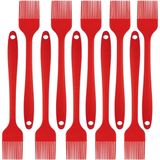 Pincel Culinario De Silicone Vermelho Kit 10 Un