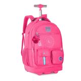 Mochila Carrinho Rebecca Bonbon Bolsa Escolar Feminina Rosa