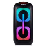 Caixa De Som Britânia Bcx6801 Com Bluetooth Iluminação Led Alça De Transporte Controle Remoto E Até 12h De Bateria 650w