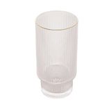 Jogo 2 Copos Altos Cristal Com Fio Dourado Lines 400ml