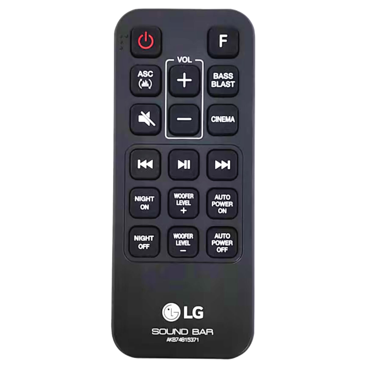 Controle Remoto Sound Bar Lg Sk4d Akb74815371