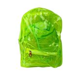 Mochila Transparente Neon Juvenil Feminina Escola Praia Piscina Verdelim