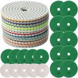20 X Lixas Discos Grão Liso 4 Pol.100mm Diamantada Granito