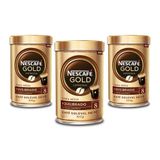 Café Solúvel Nescafé Gold Equilibrado Kit 3 Latas 100g