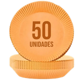 Forro de Papel Antiaderente para Air Fryer – 50 Unidades