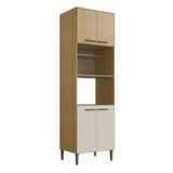 Paneleiro Torre Quente 4 Portas 70cm Com Pés 100 Mdf May Cadorin Móveis