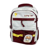 Mochila Escolar Grande Capacidade Para Estudante Feminina Impermeável Marrom