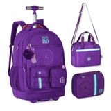 Mochila Rodinhas Rebecca Bonbon C Lancheira Térmica E Estojo