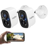 Câmera De Segurança Longplus 2k Outdoor Wireless Com Detecção De Ia