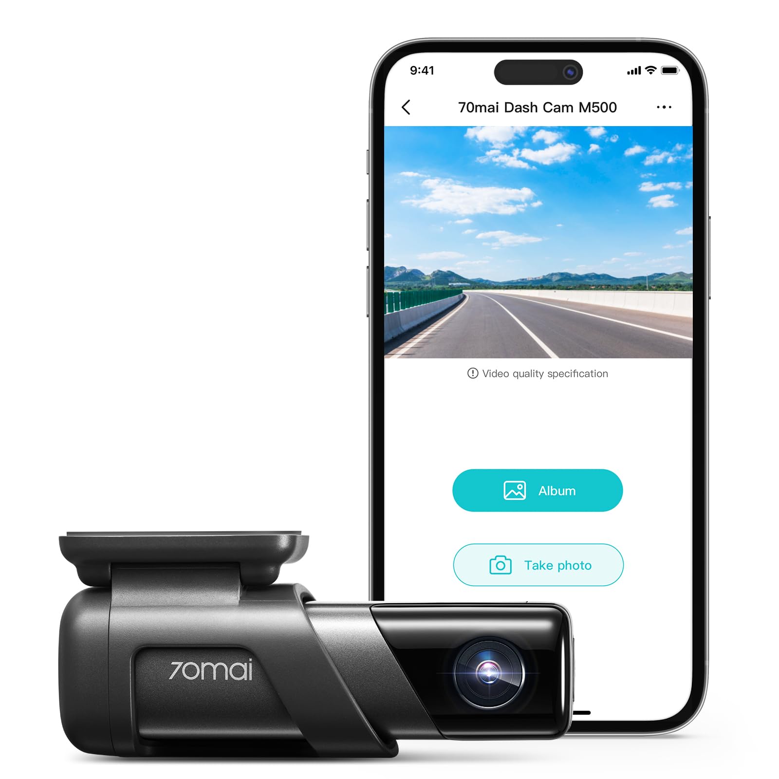 Dash Cam 70mai True 3k 1944p M500 128 Gb Emmc Com Gps E Adas