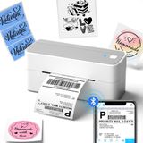 Impressora Térmica De Etiquetas Bluetooth Phomemo 241bt 4x6 Rosa