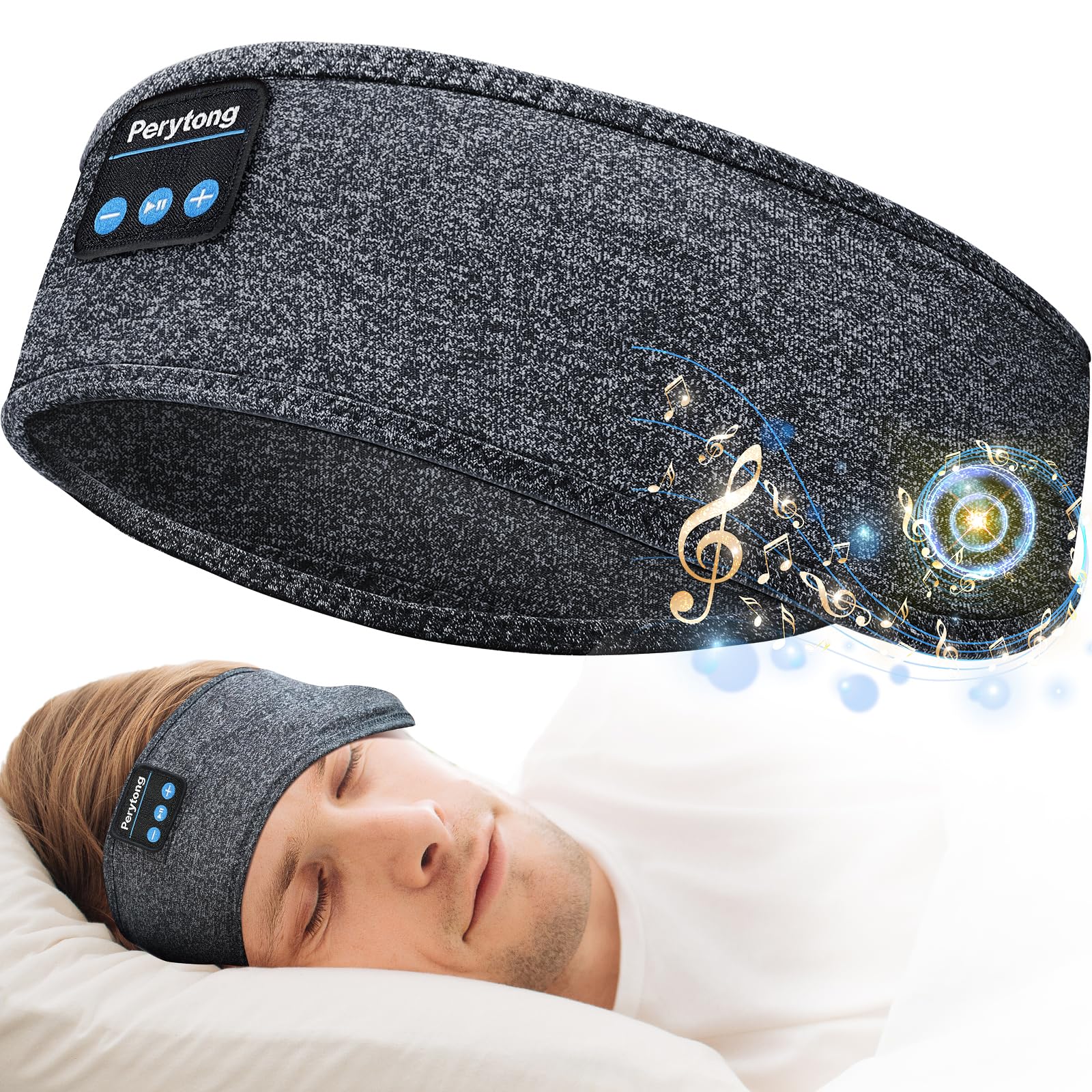 Fones De Ouvido Bluetooth Headband Perytong Sleep Para Quem Dorme De Lado