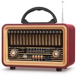 Rádio De Alto-falante Bluetooth Prunus Retro Vintage Com Tws 14w