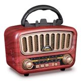 Alto-falante Bluetooth Prunus J-180 Vintage Retro Radio