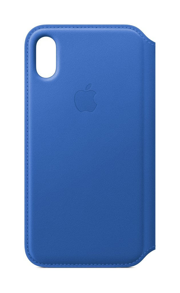 Capa Apple Iphone X Em Couro Folio Electric Blue