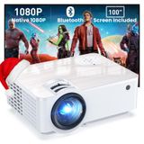 Projetor Groview 1080p Bluetooth 5.1 9500 Lux Com Tela De 100"