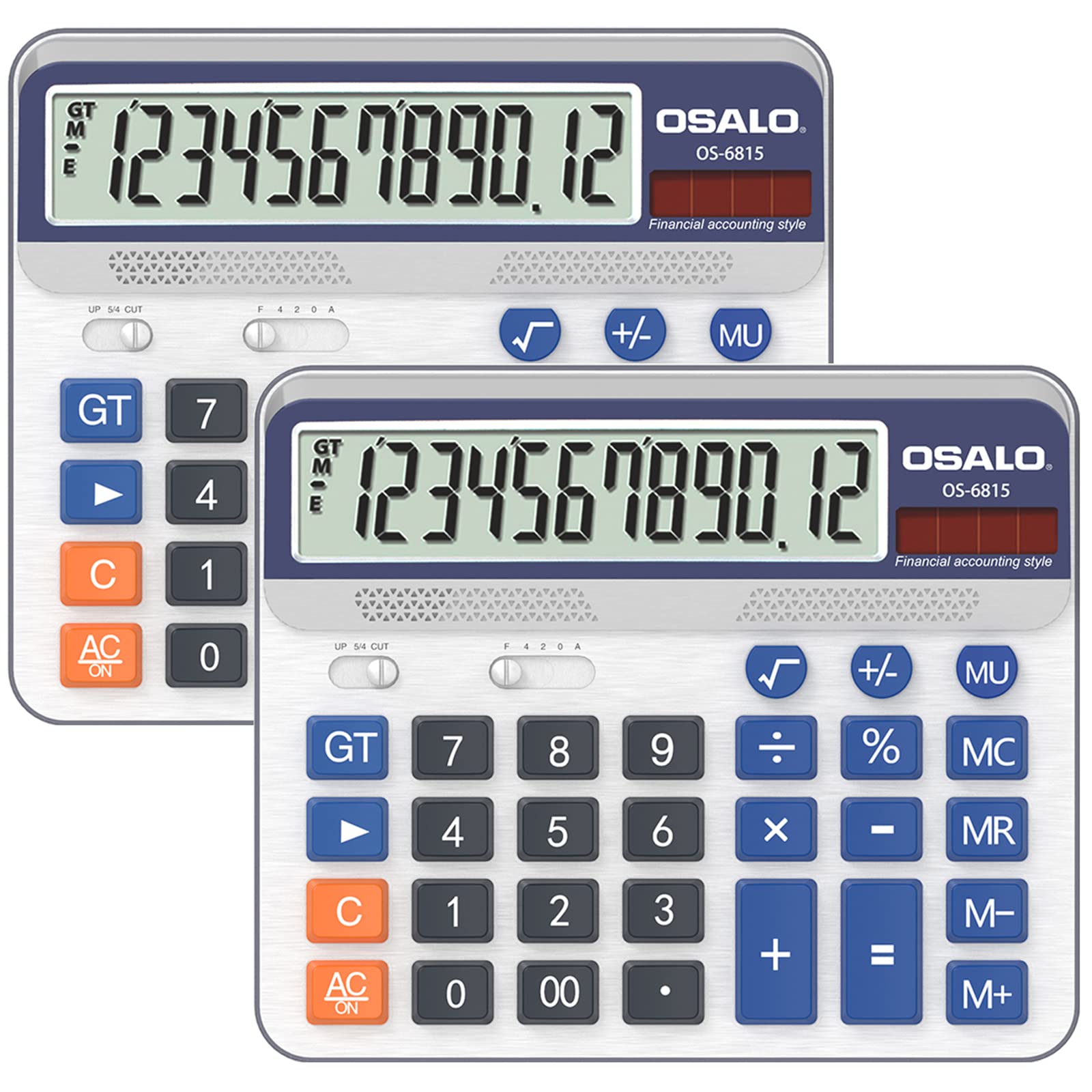 Calculadora De Mesa Pendente Com Tela Lcd Extra Grande De 12 Dígitos