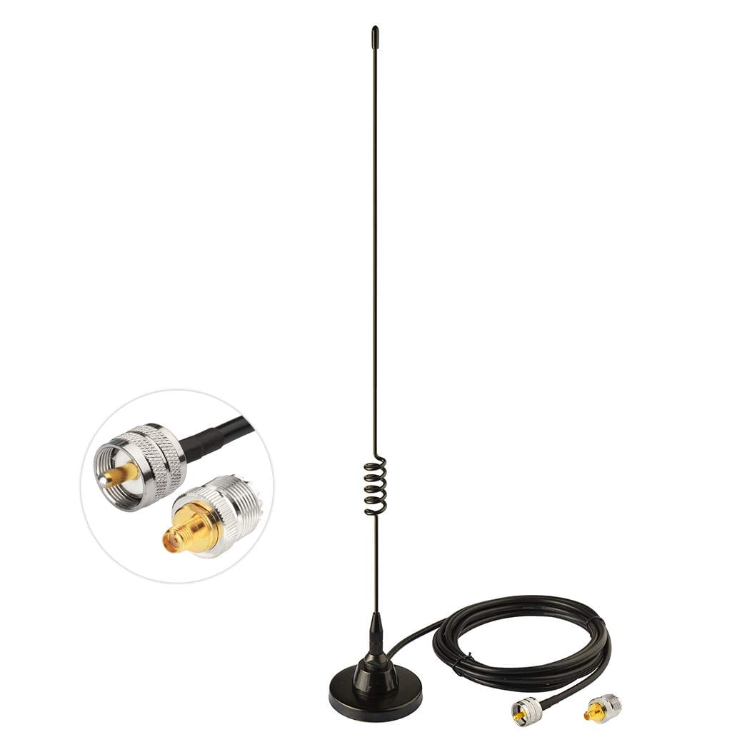 Antena De Rádio Móvel Para Carro Bingfu Dual Band Vhf Uhf 136-174mhz