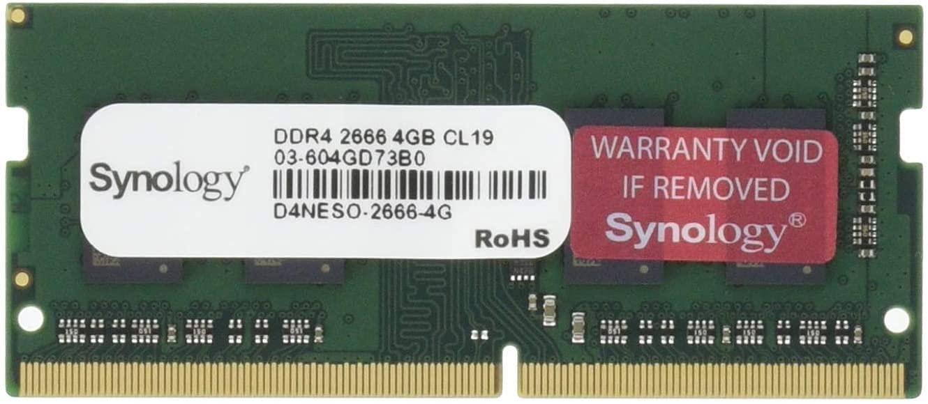 Ram Synology Sodimm Não Ecc Ddr4-2666 De 4 Gb (d4neso-2666-4g