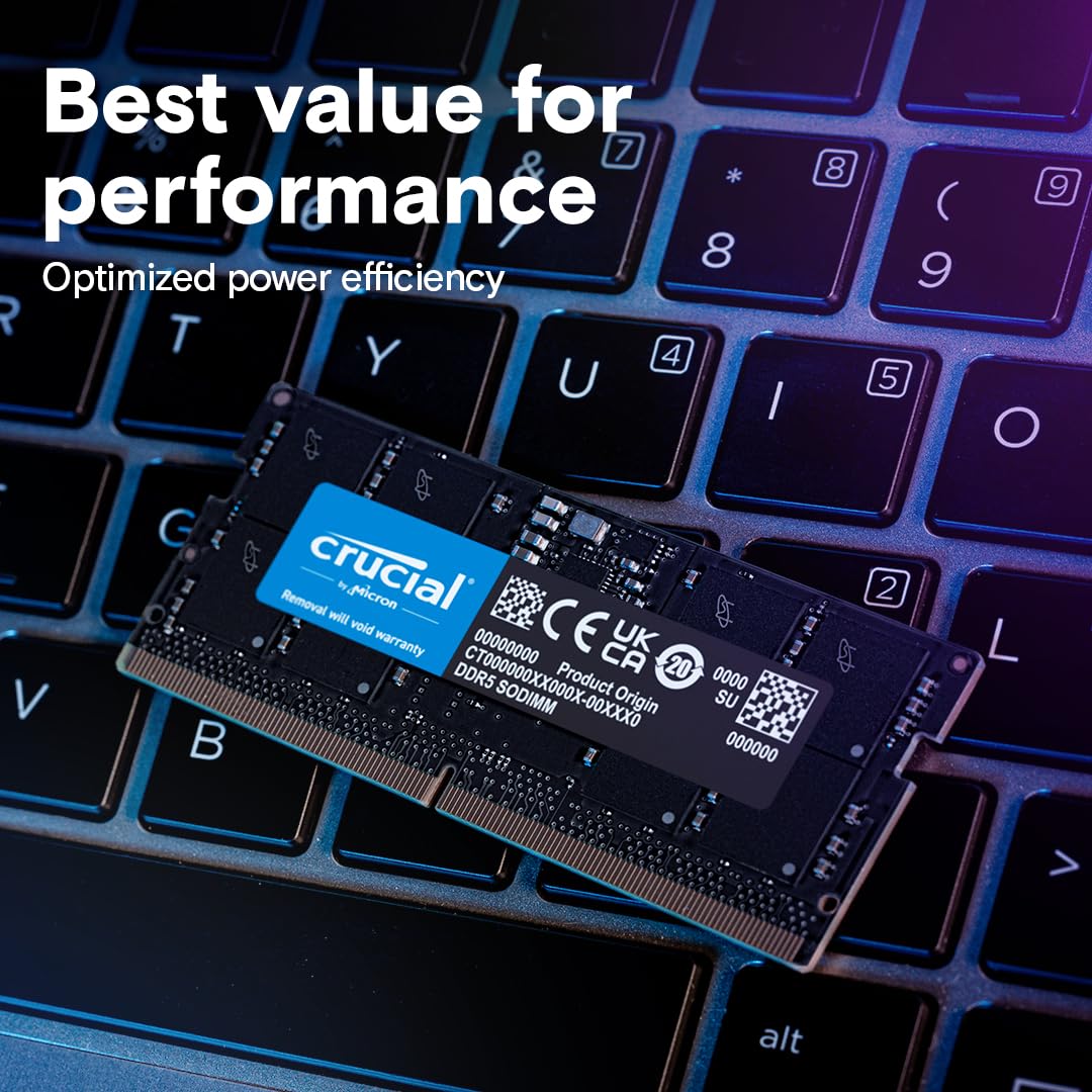 Memória: Computador Portátil Crucial Ram 32gb Ddr5 4800mhz Cl40
