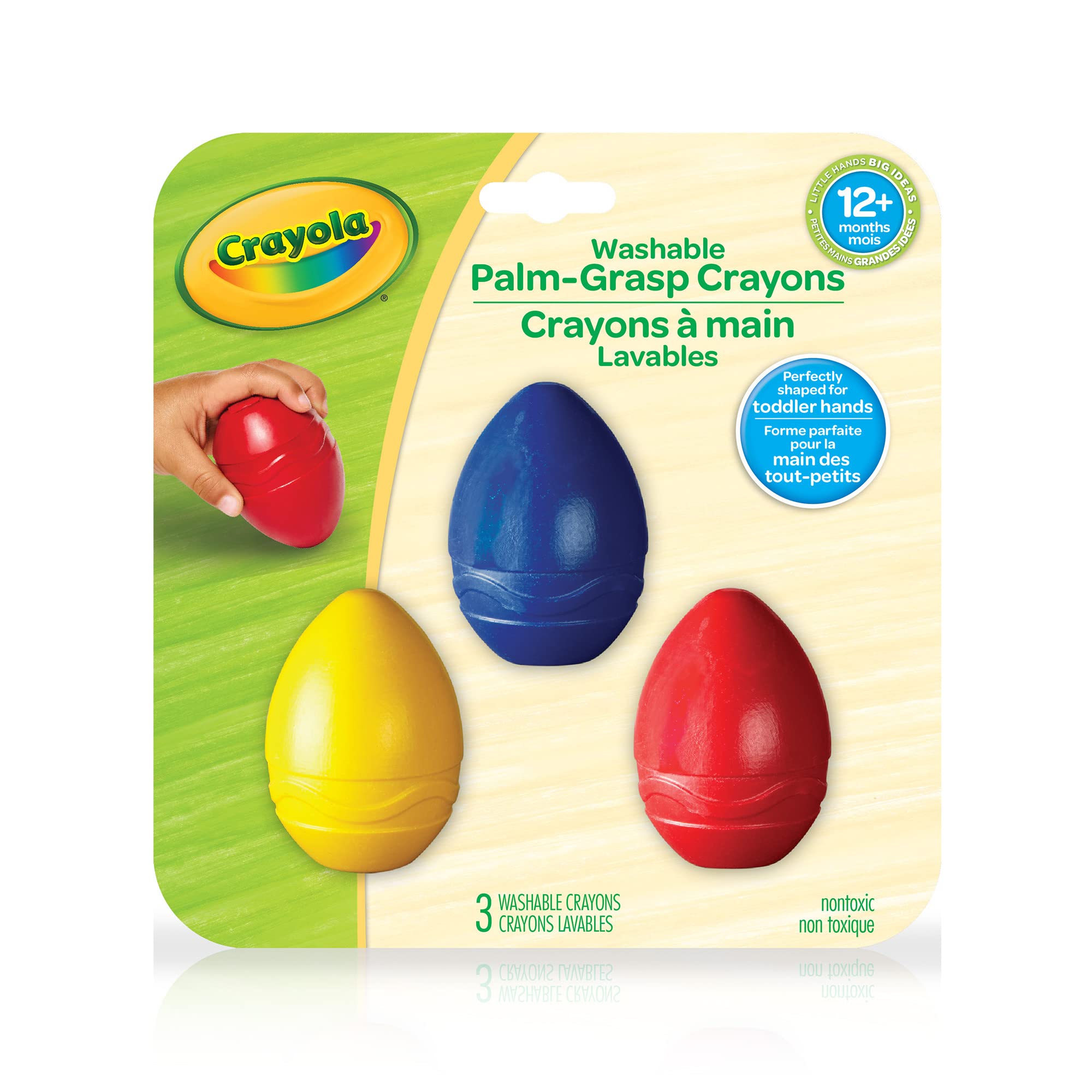 Lápis De Cor Crayola Palm-grasp (bilíngue)