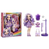 Boneca Moderna Rainbow High Violet Com Lodo E Animal De Estimação 28 Cm Roxa
