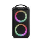 Caixa de Som Amplificada Amvox Bagvox Black ACA600 com 2 Alto-falantes de 6,5, Alça de Transporte e Display LED - 600 W