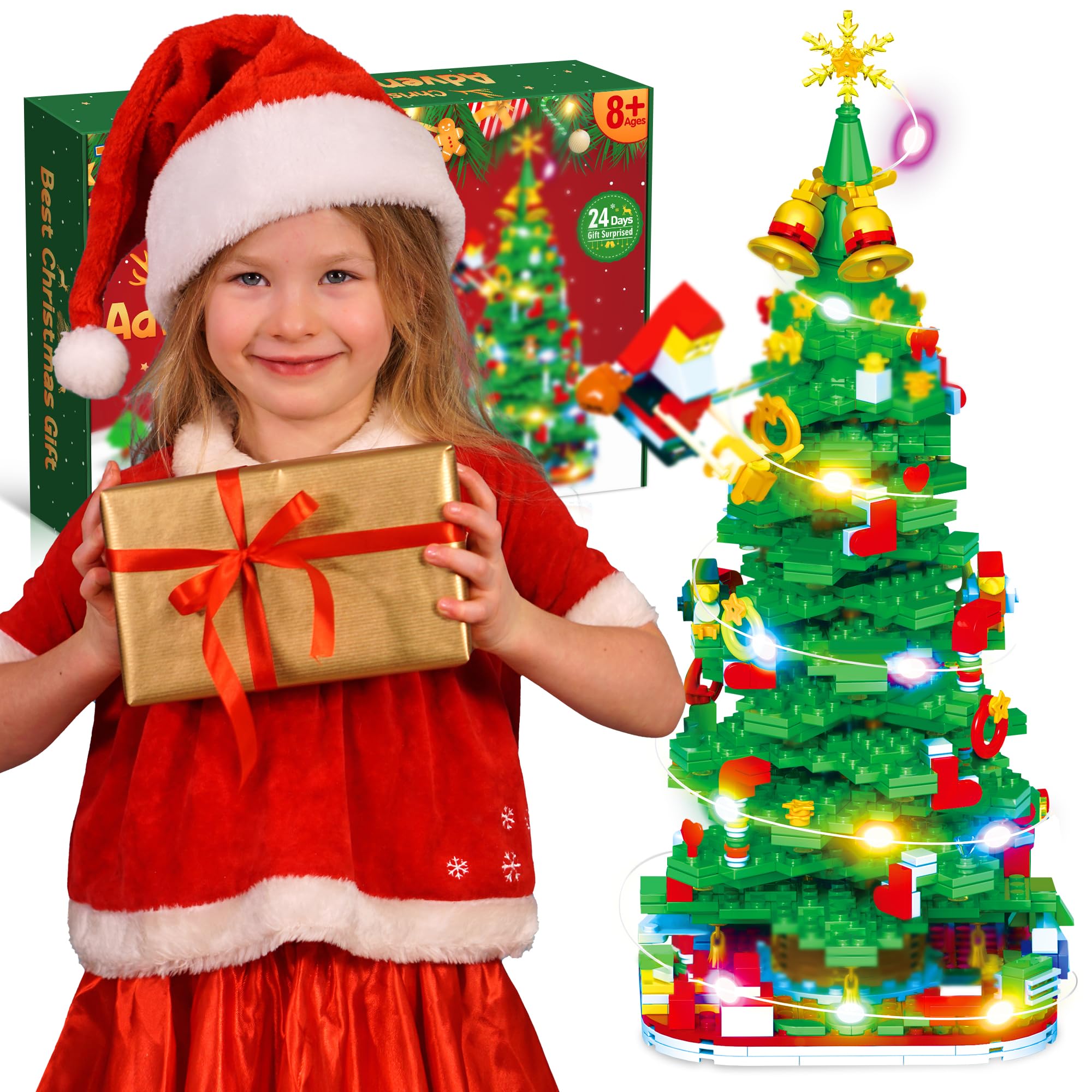 Conjunto De Brinquedos Para Construção De Árvores De Natal Zizz 2024 ...
