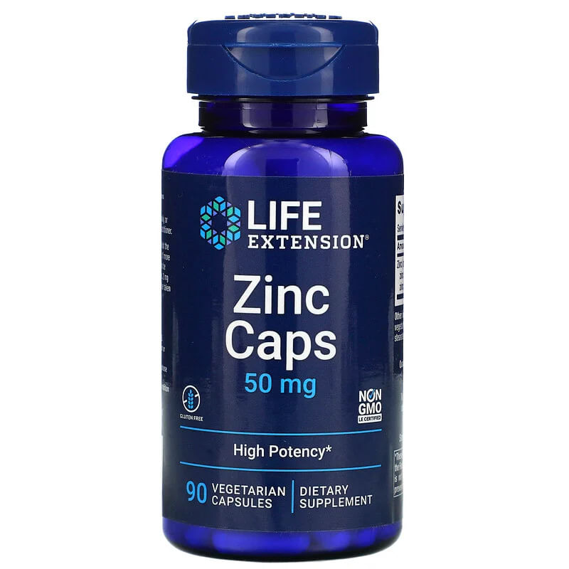 Zinco 50mg (90 Caps) - Life Extension