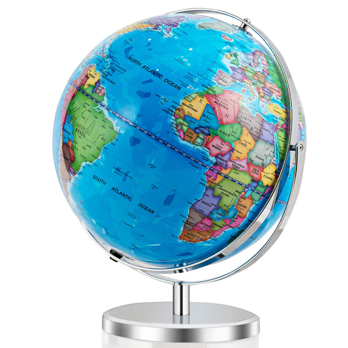 Desktop Educacional World Globe Goplus Com Luzes Led De 12"