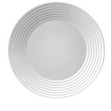 Conjunto de Pratos Rasos Nadir Vidro Branco Opaline Saturno 12 peças