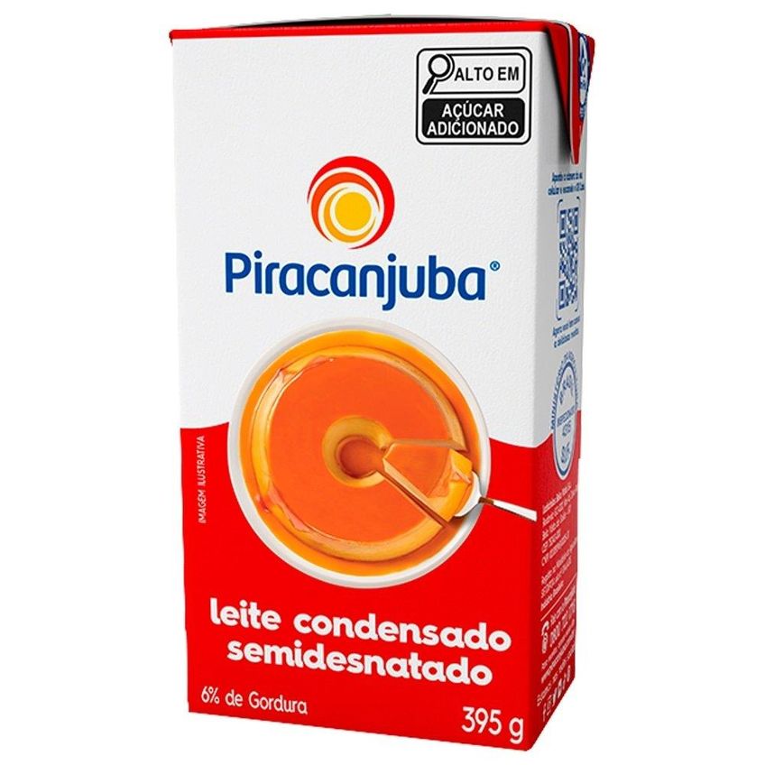 Leite Condensado Semidesnatado Piracanjuba 395g - Embalagem com 27 Unidades - imagem 3
