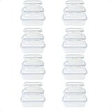 Kit 8 Conjunto 3 Potes Herméticos Retangular 300/600/1040ml