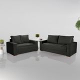 Conjunto Sofá 2 E 3 Lugares Urban Suede/cinza