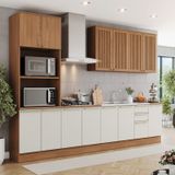 Cozinha Completa 6 Peças Com Torre Quente Yasmin Espresso Móveis Nature/areia