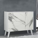 Gabinete De Banheiro 90cm Sem Cuba Ref 910 Branco/thassos
