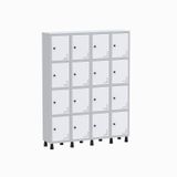 Roupeiro Aço Light 4v 16 Portas Gr304/16 Cinza/branco