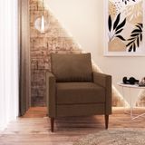 Poltrona Para Sala De Estar Br 0,8 1 Ass 0,55 Fideris Marrom
