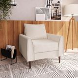 Poltrona Para Sala De Estar Br 0,15 1 Ass 0,55 Bienna Off White