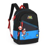 Mochila De Costas Escolar Super Mario Azul Luxcel